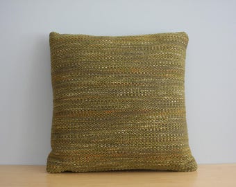 Knoll Mid Century Sofa Pillows - Modern Home Decor, Olive Green, Woven, Mid Century Pillow
