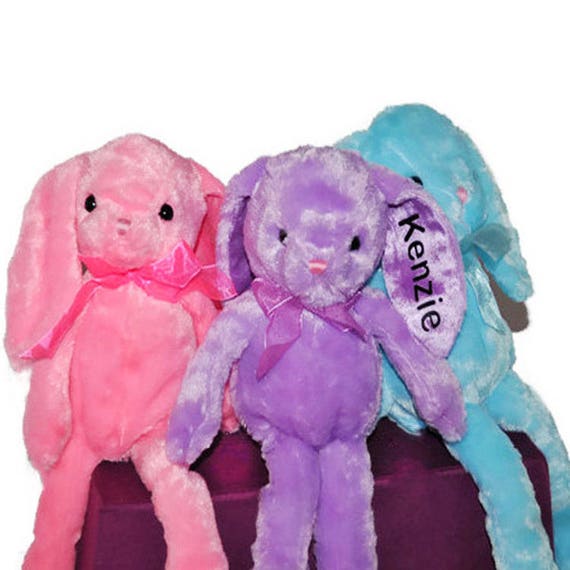 personalized plush bunny