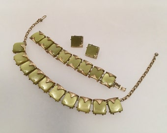 MidCentury Coro® Lucite and Goldtone Ensemble