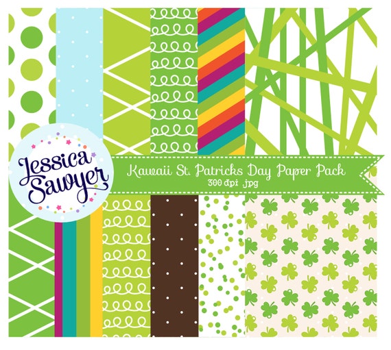 free printable st patricks day digital paper