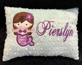 Opal and Purple Mermaid Pillow