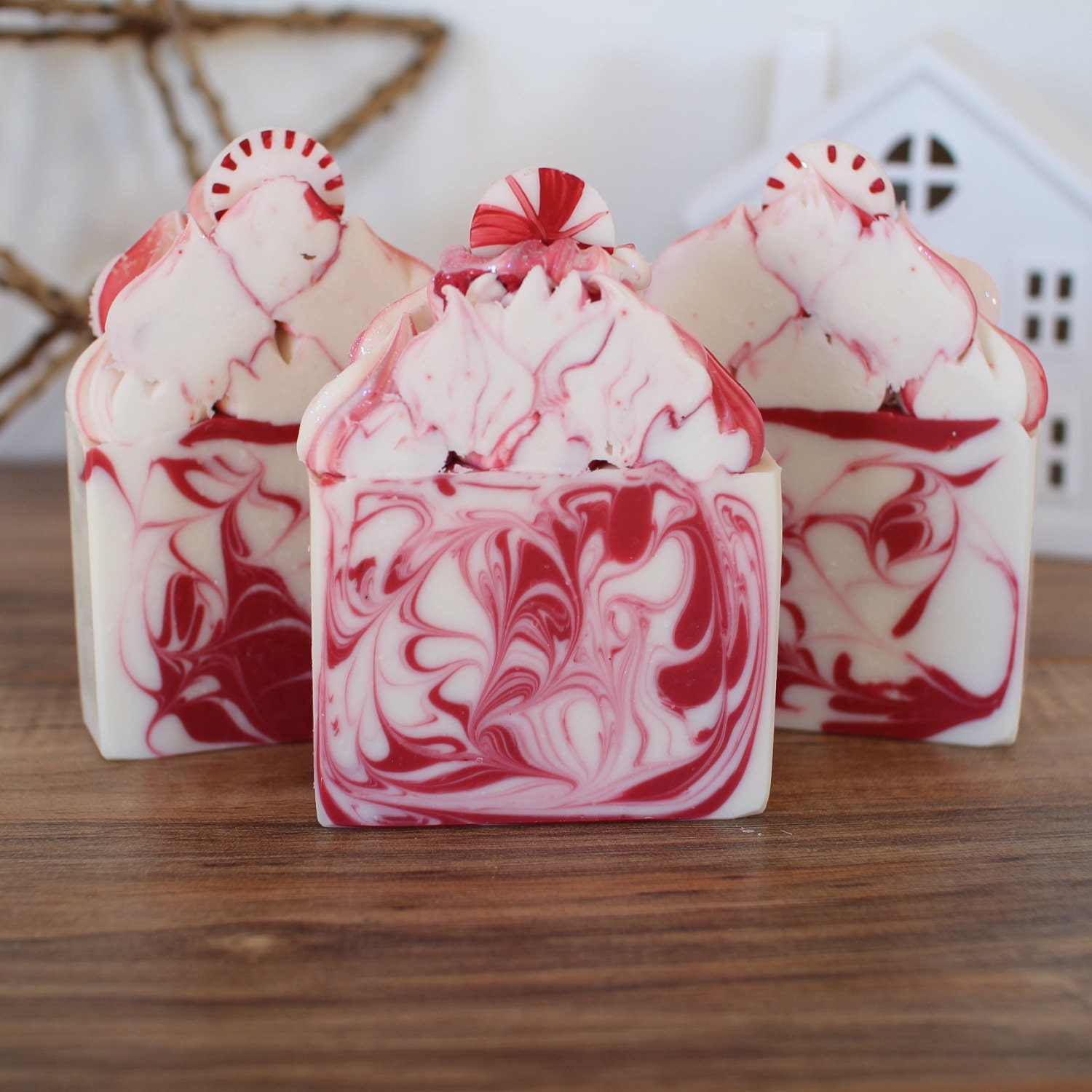 Peppermint Soap Soap Christmas Soap Holiday Soap