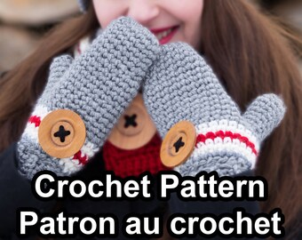 Mittens - PDF mittens crochet pattern 3 sizes