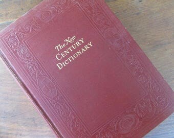 The New Century Dictionary Volume Two Vintage Reference Dictionary With Color Plates
