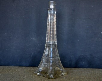 Vintage Eiffel Tower Souvenir Bottle | French Bottle | Paris | French Style | Unique Vase