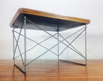 Early 1950 Eames LTR Low Table Zinc Base Full Label Herman Miller