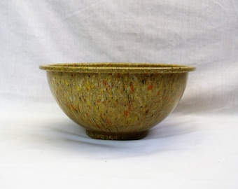 Vintage Texas Ware malmac confetti mixing bowl splatter bowl speckled 9 7/8" autumn colors