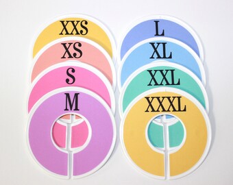Adult Sizes Custom Closet Dividers/ Custom Closet Dividers/ Closet Dividers/Size Dividers