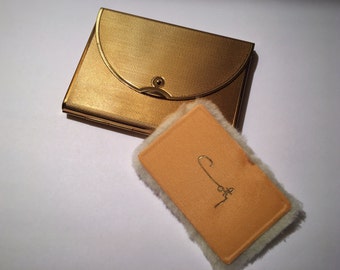 Vintage 1950s Coty Envelope Mirrored Powder Compact
