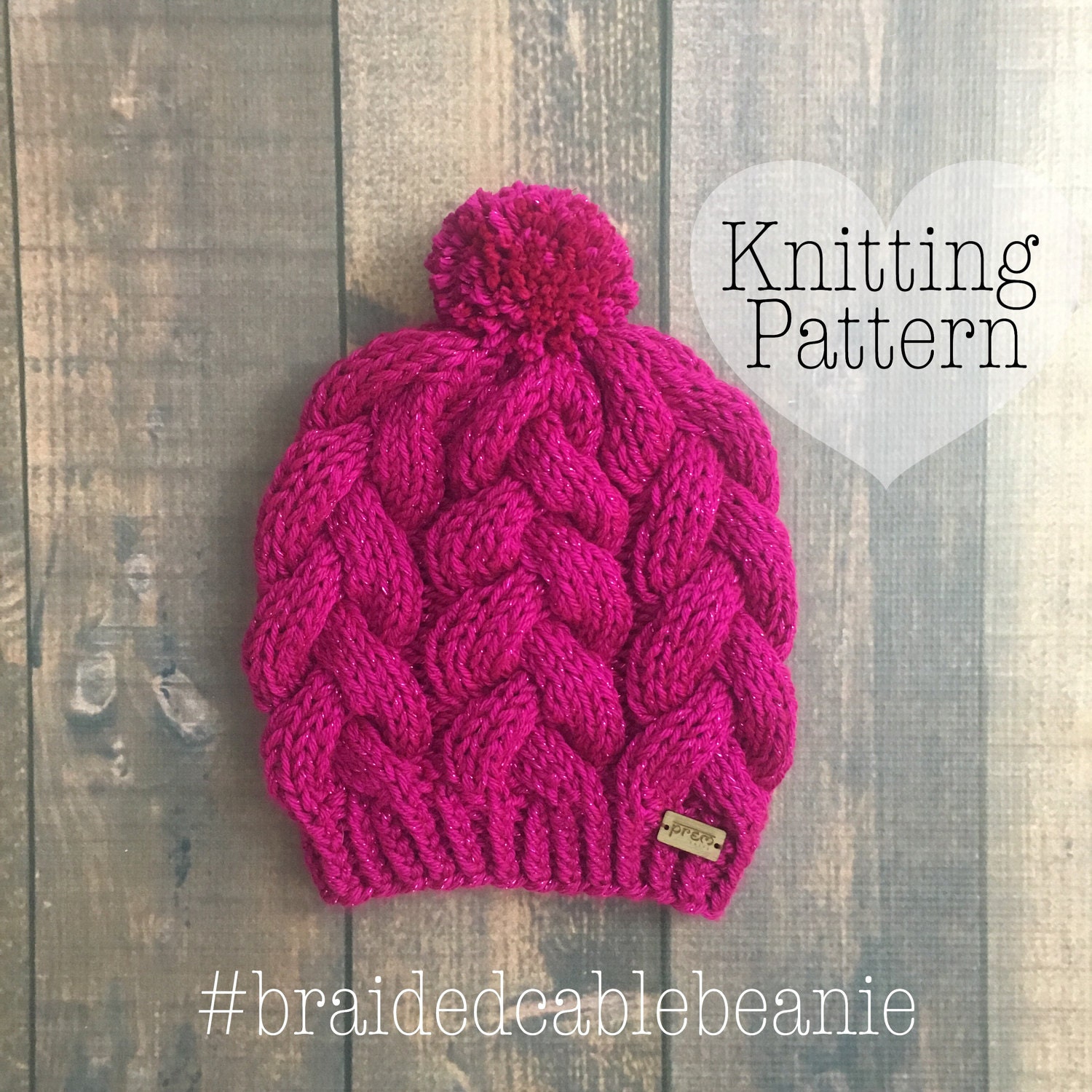 KNITTING PATTERN: Braided cable beanie
