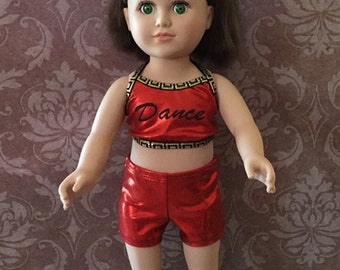 Doll Outfit,Doll Clothes,18 Inch Doll Clothes,Dance Doll Clothes,18 Inch Doll Outfit,18 Inche Doll Dance Outfit,Doll Clothes,Doll Dancewear