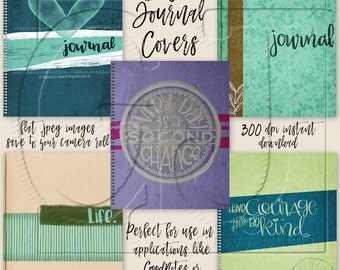Digital Planner or Journal Covers for iPad GoodNotes - Set 1