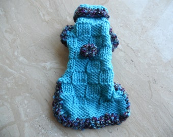 XS Small Dog Sweater Hand Knitted, Chihuahua, Yorkie, Poodle, Maltese, Pomeranian, Toy