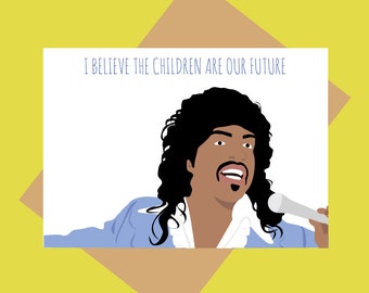 Funny baby card - Coming to America card - Randy Watson - Sexual Chocolate