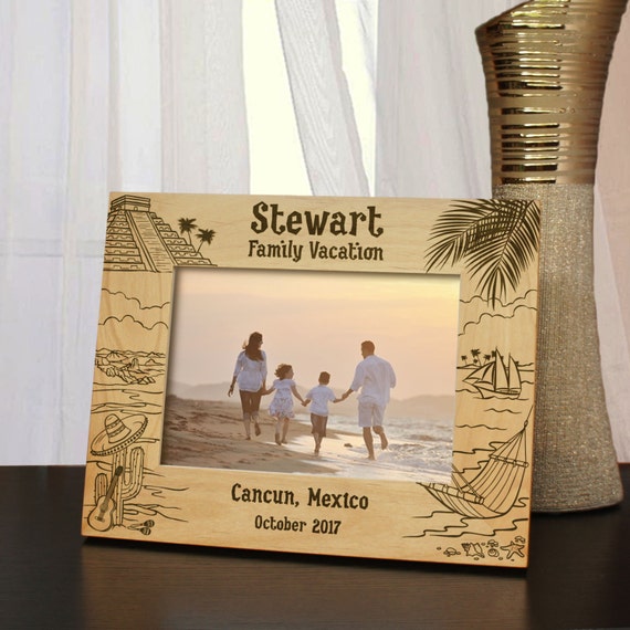 Visiting Mexico Inspired Picture Frame Designs with Font