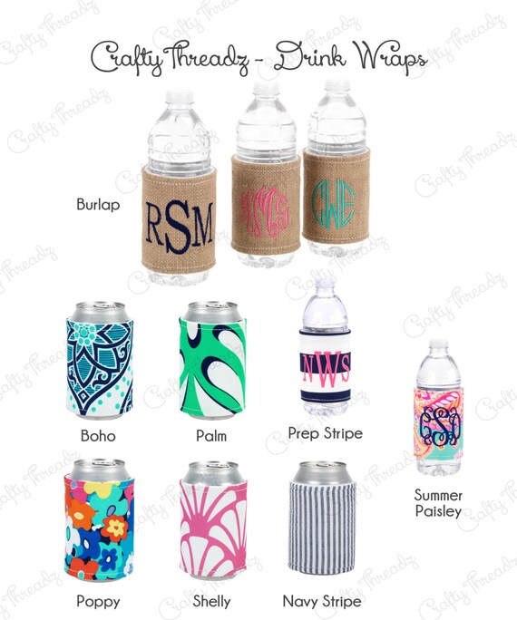 Personalized Drink Wraps Beverage Insulator Can Cooler