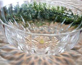 Cristal DArques Crystal Salad Serving Bowl, Vintage Bretagne Pattern, Antique Crystal Bowl, Vintage Crystal, Formal Buffet, Elegant Dining