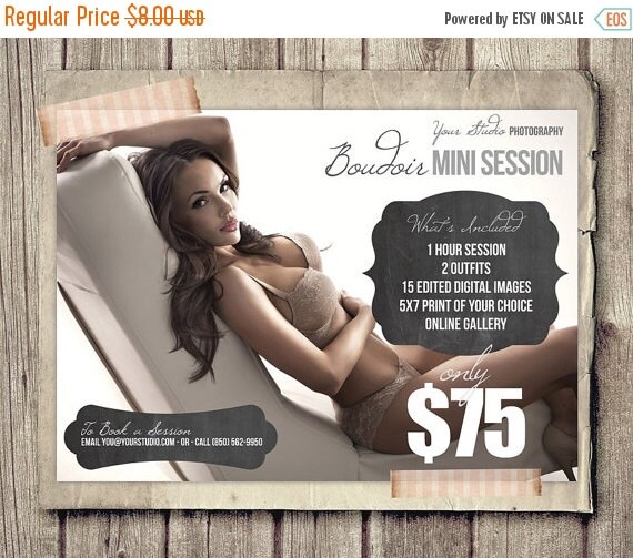 On Sale Boudoir Photo Session Template For By Fotoluxe On Etsy Boudoir Photography Marketing Templates