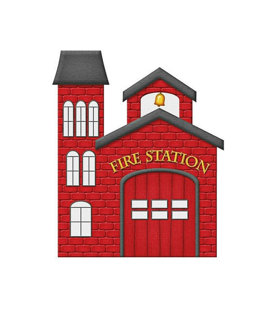 Red Fire Station Imagerr Fire Station Poster Fire Station