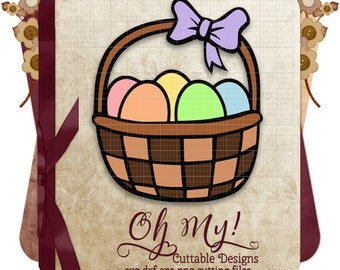 Download Easter basket svg | Etsy