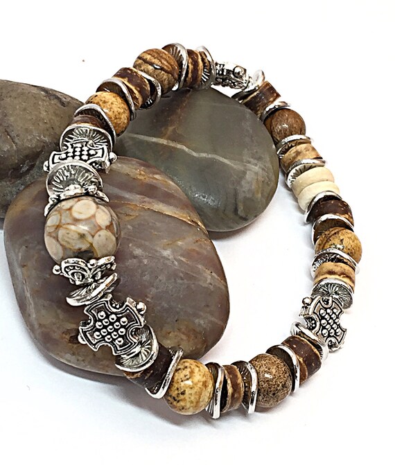 Hippie Bracelet Rustic Boho Bracelet Hipster Bracelet