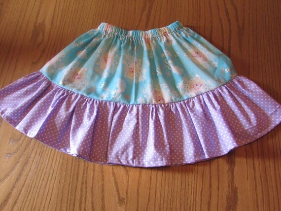 Frozen skirt/girls skirt/Frozen gift/Frozen Birthday/Frozen birthday skirt/gift for girls/cotton skirt/ruffled skirt/toddler skirt