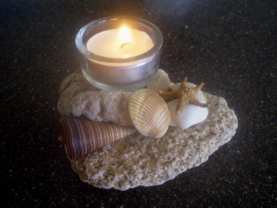 Mini Starfish and Seashell Tealight Candle Holder 2