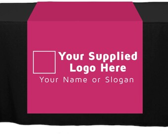 Full Color Table Runner with Your Logo - 30" x 80" - Any Color!