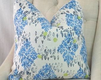 SALE // Designer Pillow Cover // SET // Designer Pillow Cover // 22x22 // 21x21 // Lacefield Sedona Slub Pacific