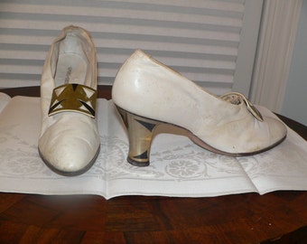1920 Art Deco Shoes Size 7 1/2 - 8