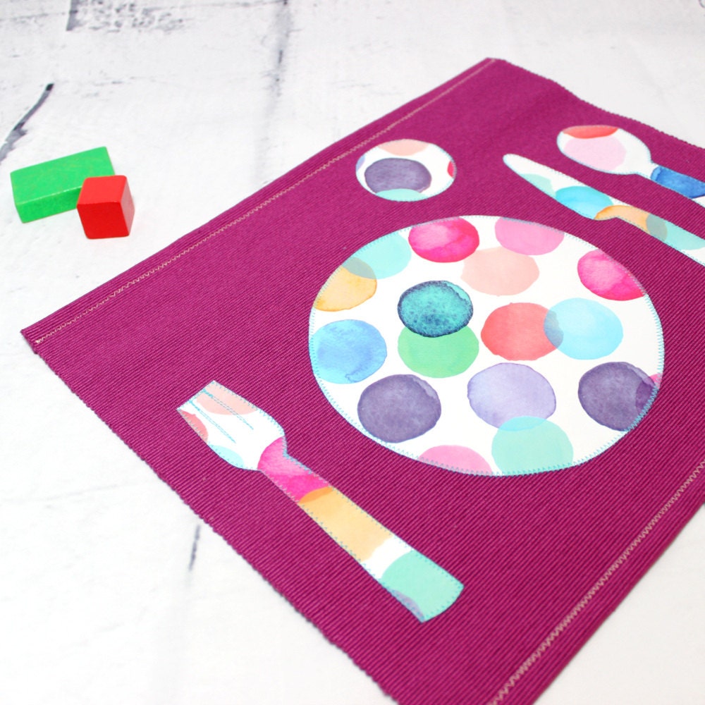 Kids Placemat Montessori Placemats Toddler Fabric Place