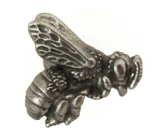 Honey Bee Drawer Pull - Honeybee Cabinet Knob, Beekeeping