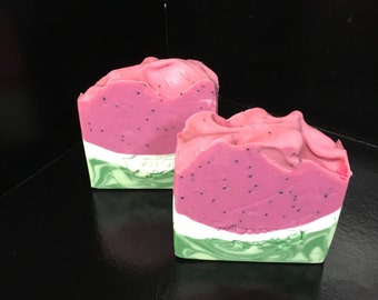 Watermelon Soap / Artisan Soap / Handmade Soap / Soap / Cold Process Soap