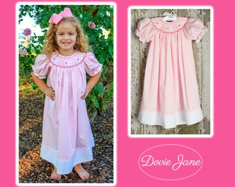 Bunny Smocked Dress, Bunny Dress, Smocked Easter Dress, Girls Smocked Easter, Smocked Bunny Dress, Easter Dress, Toddler Girl Dress, Bunny