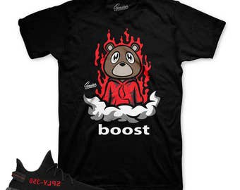 Yeezy Boost Core Red V2 Fresh Bear Shirt