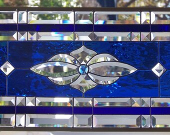 Stained Glass Window Hanging 28 1/4 X 13 1/4