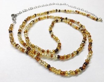 Adjustable 39 - 50in- Waist Beads, Body Jewelry, African Jewelry, Waist Trainer, Ghana Beads, African Waist Beads, Natural Hair, Belly Chain