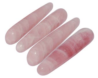 Rose Quartz Yoni Wands, Large, Crystal Dildo, Love Wands, Shakti Wand, Large Dildo
