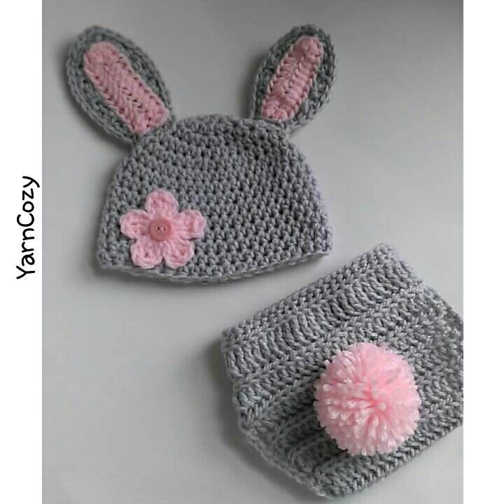 Baby Bunny Hat Easter Baby Outfit Woodland Baby Shower Baby