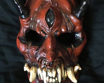 Hard resin Oni mask