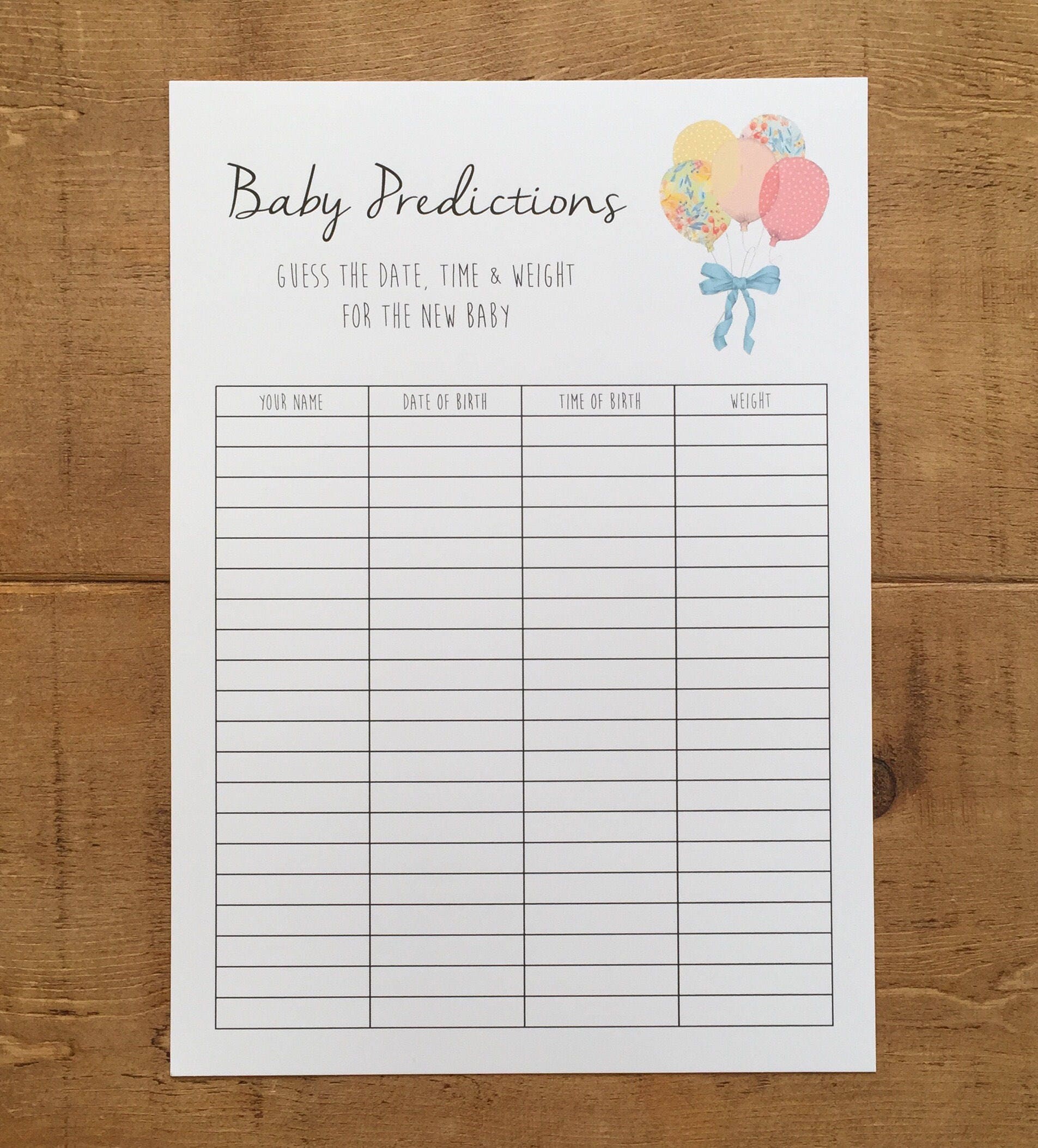 baby-prediction-sheet-a4