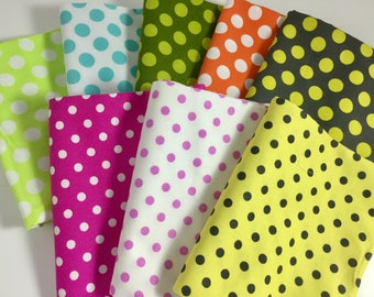 Fat Quarter Bundle of Polka Dots in Assorted Colors - Michael Miller