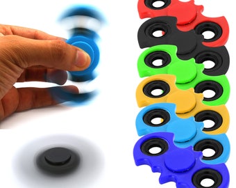 Fidget Finger Spinner Hand Toy Focus EDC Long Spin Stress Relief Pocket Desk Gift A.D.H.D (BATMAN STYLE)