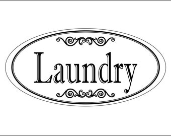 Laundry door sign  Etsy