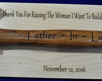 Father Of The Bride Gift ~ Gift For Bride's Dad ~ Engraved Hammer ~ Groomsmen Gift ~ Father In Law Gift ~ Gift For Father In Law ~ Weddings