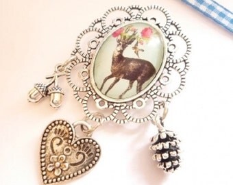 Costume brooch "Roebuck"