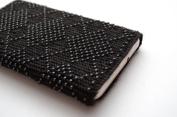 beaded phone pouch