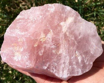 Raw Rose Quartz Crystal - rose quartz stone - raw quartz crystal - healing crystals and stones - heart chakra stones - raw quartz stone 8