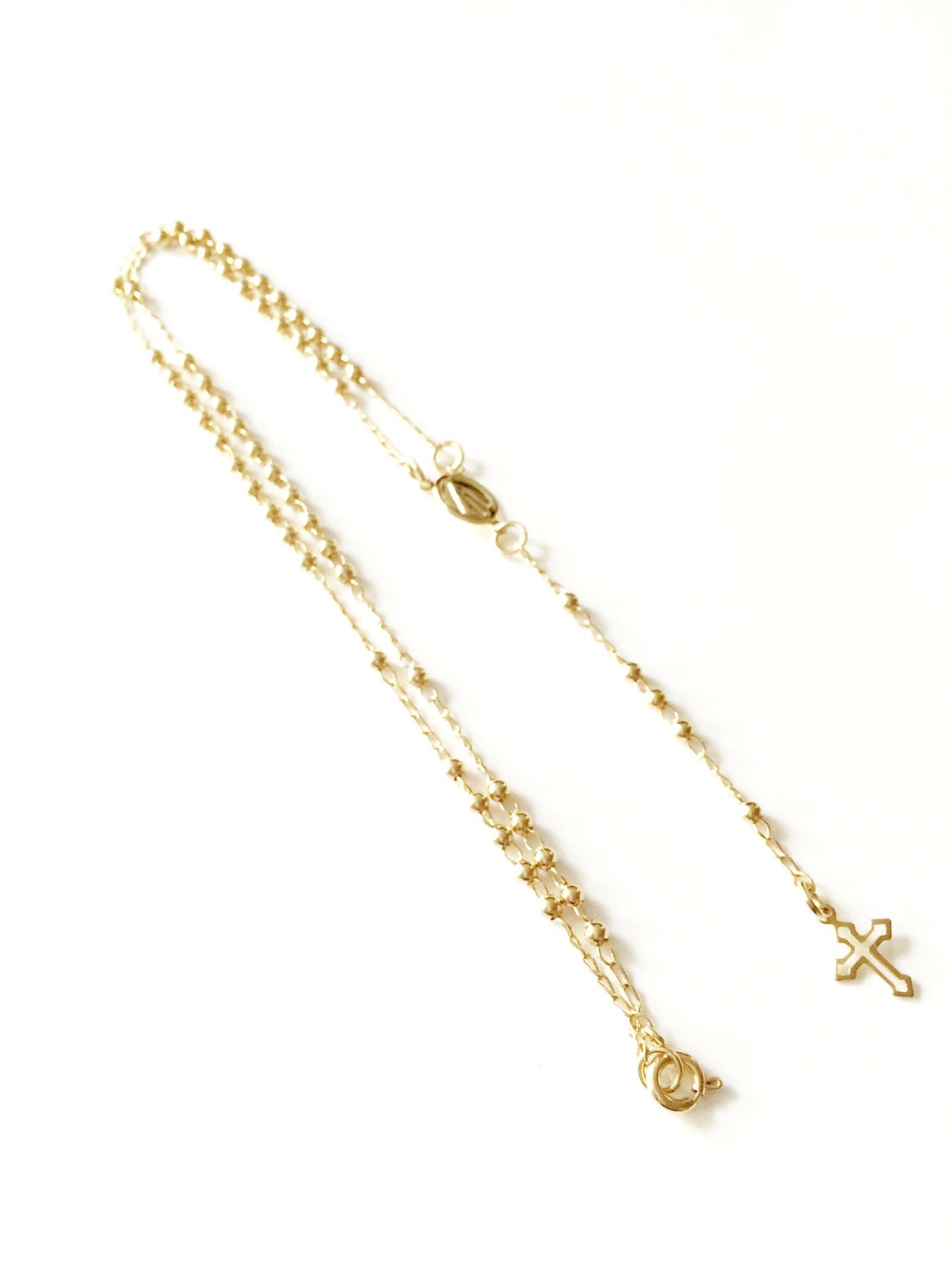 Rosary woman necklace Rosary necklace Catholic by MariaCruz