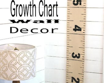 Growth Chart---Ruler---Handmade---Wall Hanging---Canvas